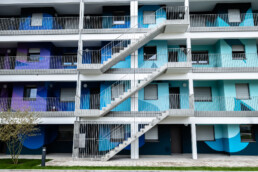 Stohead-Mural am Waterkant-Gebäude: starke Wirkung aus der Distanz in Berlin-Spandau